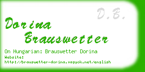 dorina brauswetter business card